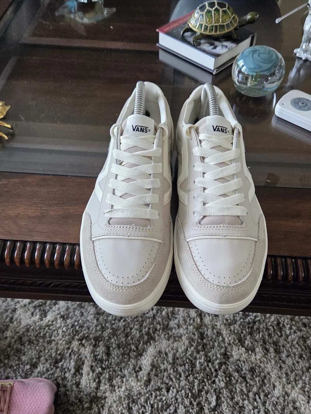 Vans Men’s Low Land  Casual Sneakers in Cream